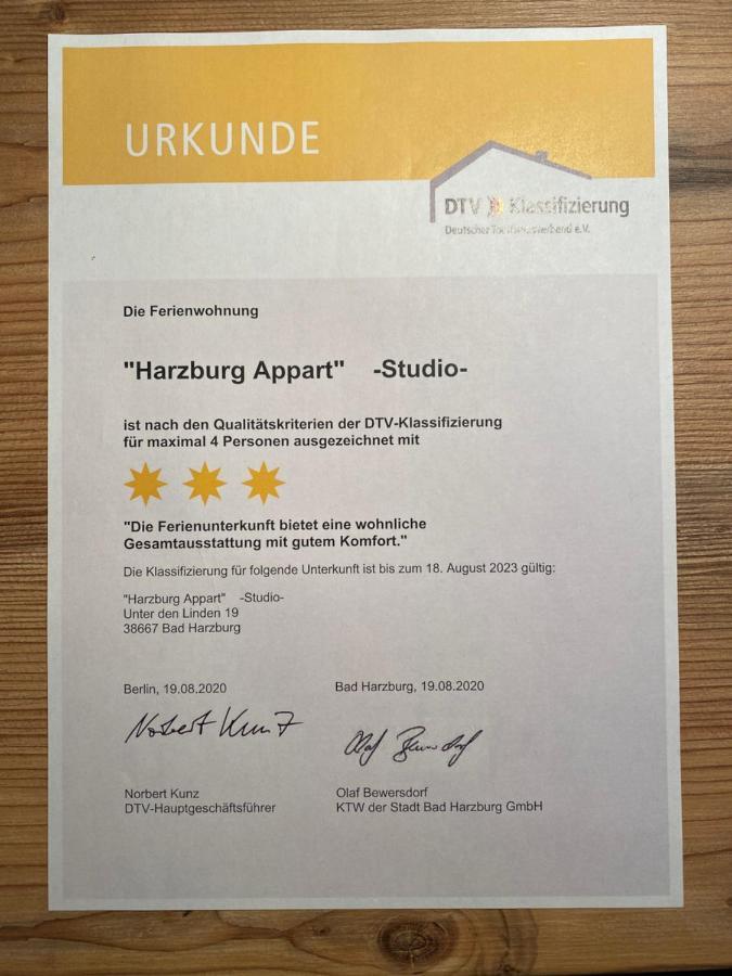 Harzburg Appart Unter Den Linden 19 Apartment บัดฮาร์ซบวร์ก ภายนอก รูปภาพ
